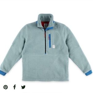 Topo Designs Blue Women’s Fleece Sweatshirt